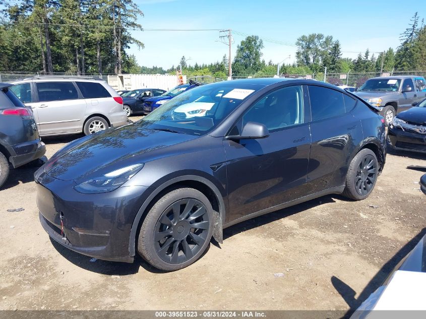 2024 TESLA MODEL Y LONG RANGE DUAL MOTOR ALL-WHEEL DRIVE - 7SAYGAEE8RF987831