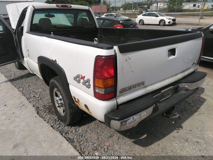 2003 GMC Sierra 1500 Work Truck VIN: 1GTEK14VX3Z259350 Lot: 39551529