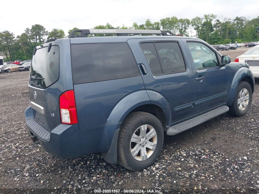 2005 Nissan Pathfinder Le VIN: 5N1AR18W35C738255 Lot: 39551557