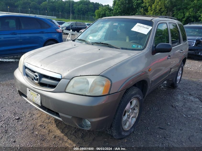 2001 Mazda Tribute Lx/Es VIN: 4F2YU09111KM47509 Lot: 39551600