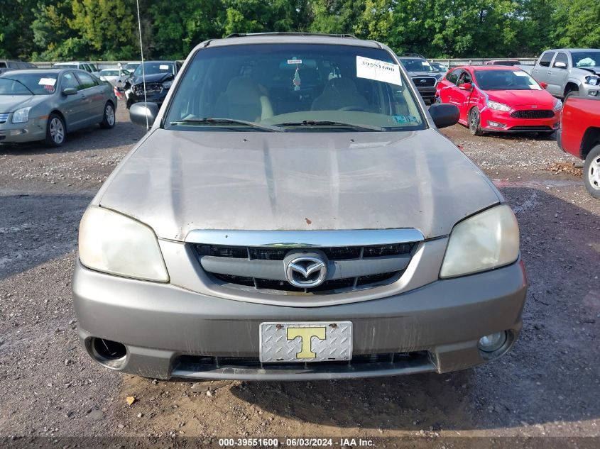 2001 Mazda Tribute Lx/Es VIN: 4F2YU09111KM47509 Lot: 39551600