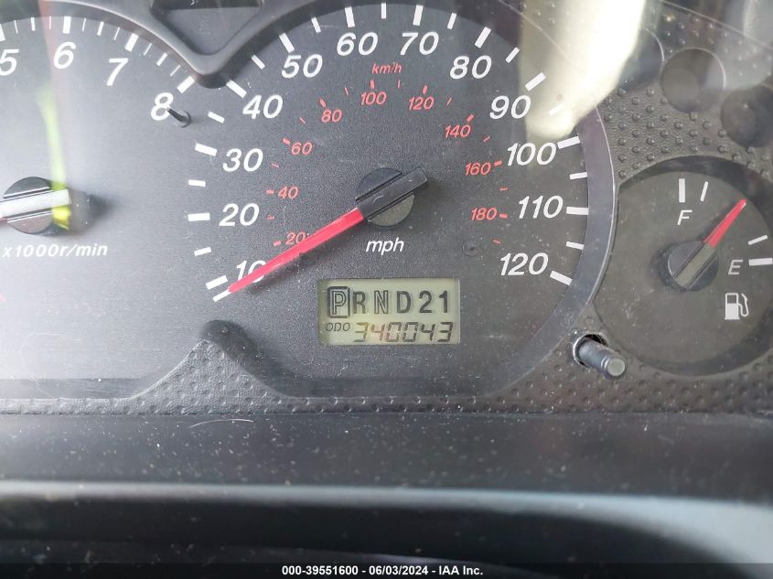 2001 Mazda Tribute Lx/Es VIN: 4F2YU09111KM47509 Lot: 39551600