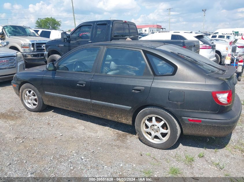 2005 Hyundai Elantra Gls/Gt VIN: KMHDN56D25U132862 Lot: 39551628