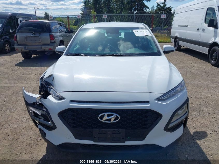 2021 Hyundai Kona Se VIN: KM8K1CAA2MU701700 Lot: 39551635