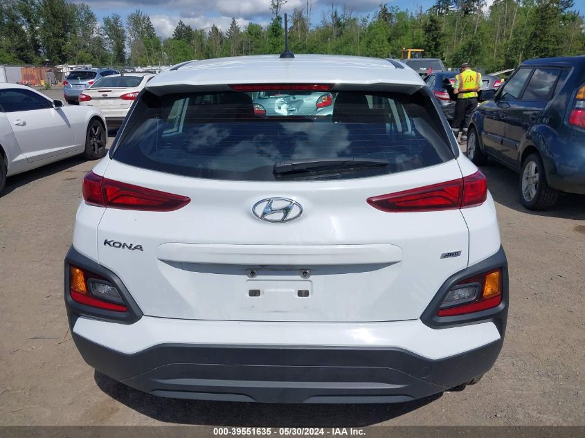 2021 Hyundai Kona Se VIN: KM8K1CAA2MU701700 Lot: 39551635