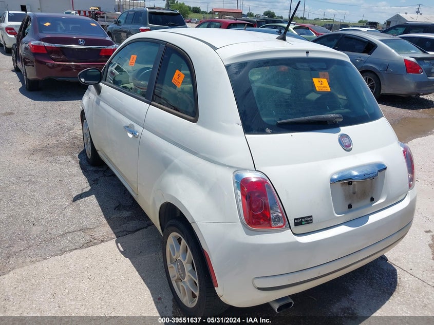 2013 Fiat 500 Pop VIN: 3C3CFFAR8DT545856 Lot: 39551637