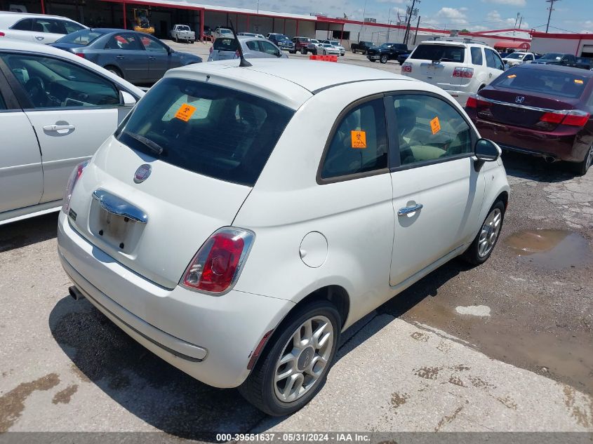 2013 Fiat 500 Pop VIN: 3C3CFFAR8DT545856 Lot: 39551637