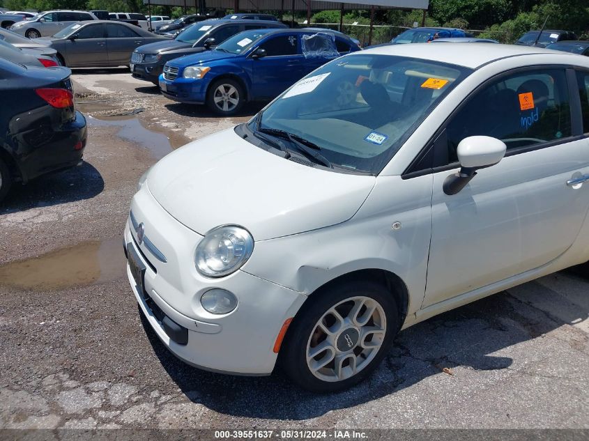 2013 Fiat 500 Pop VIN: 3C3CFFAR8DT545856 Lot: 39551637