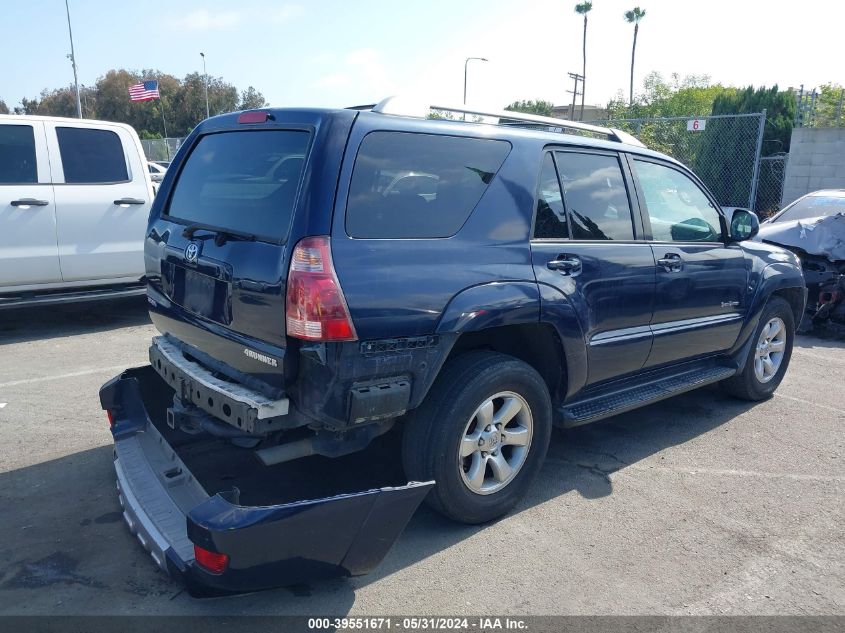 2005 Toyota 4Runner Sr5 Sport V8 VIN: JTEZT14RX58007426 Lot: 39551671