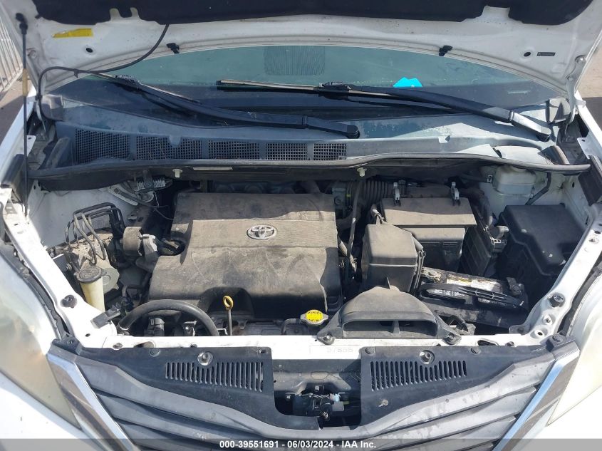 2011 Toyota Sienna Xle V6 VIN: 5TDYK3DC0BS042235 Lot: 39551691