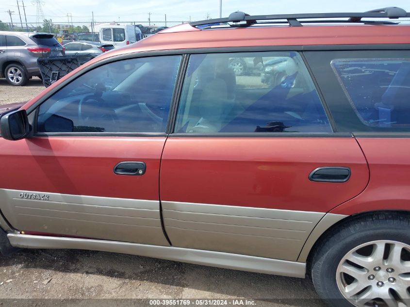 2004 Subaru Outback VIN: 4S3BH675147646666 Lot: 39551769