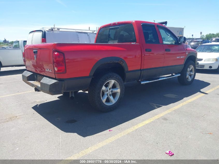 2007 Dodge Ram 1500 Slt/Trx4 Off Road/Sport VIN: 1D7HU18297S102551 Lot: 39551778