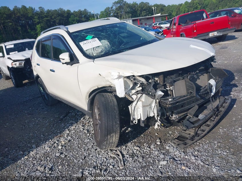 2016 Nissan Rogue Sl VIN: KNMAT2MT3GP700771 Lot: 39551795
