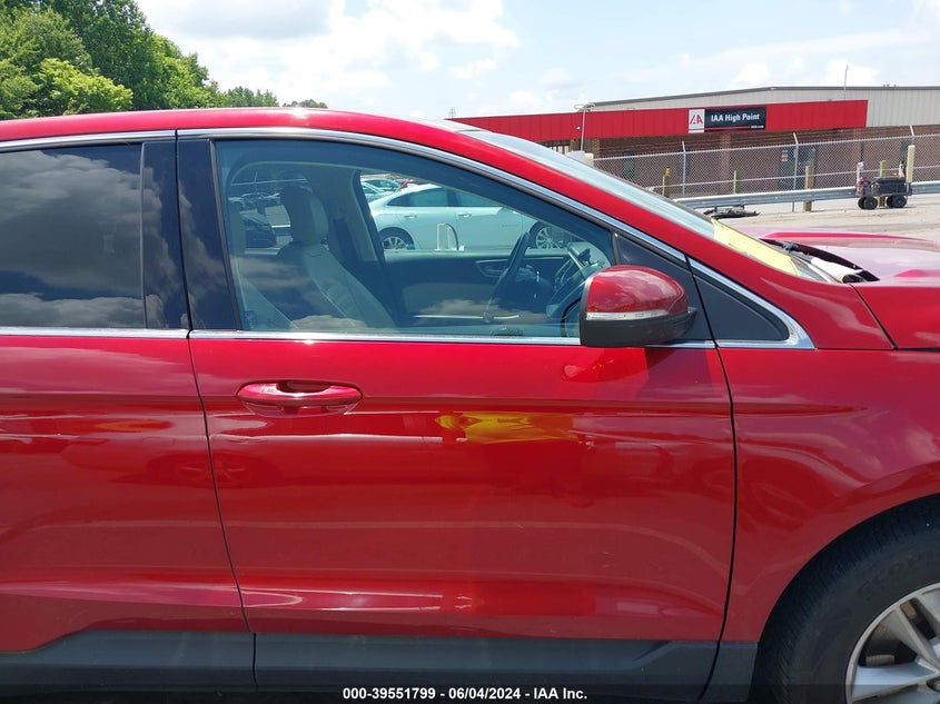 2015 Ford Edge Sel VIN: 2FMTK4J82FBB75954 Lot: 39551799