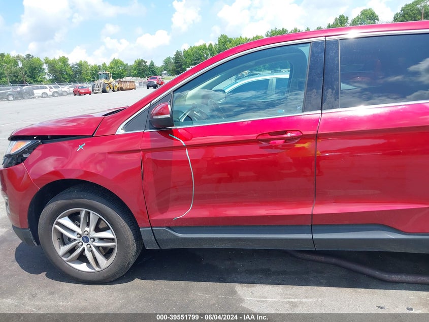 2015 Ford Edge Sel VIN: 2FMTK4J82FBB75954 Lot: 39551799