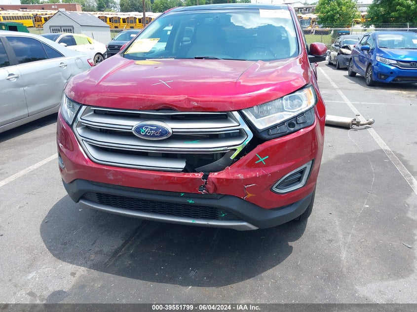 2015 Ford Edge Sel VIN: 2FMTK4J82FBB75954 Lot: 39551799