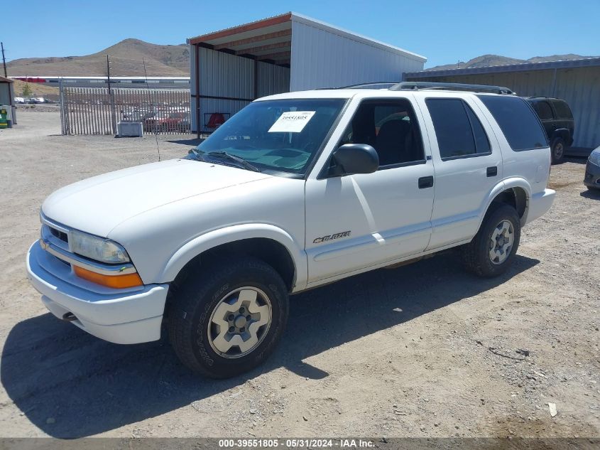 2002 Chevrolet Blazer Ls VIN: 1GNDT13W62K153219 Lot: 39551805