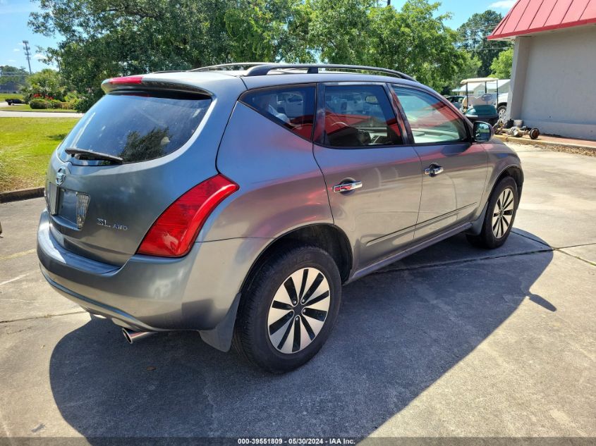 2005 Nissan Murano Sl VIN: JN8AZ08WX5W423468 Lot: 39551809