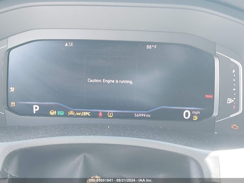 2020 Volkswagen Atlas 3.6L V6 Sel VIN: 1V2ER2CA5LC504489 Lot: 39551841