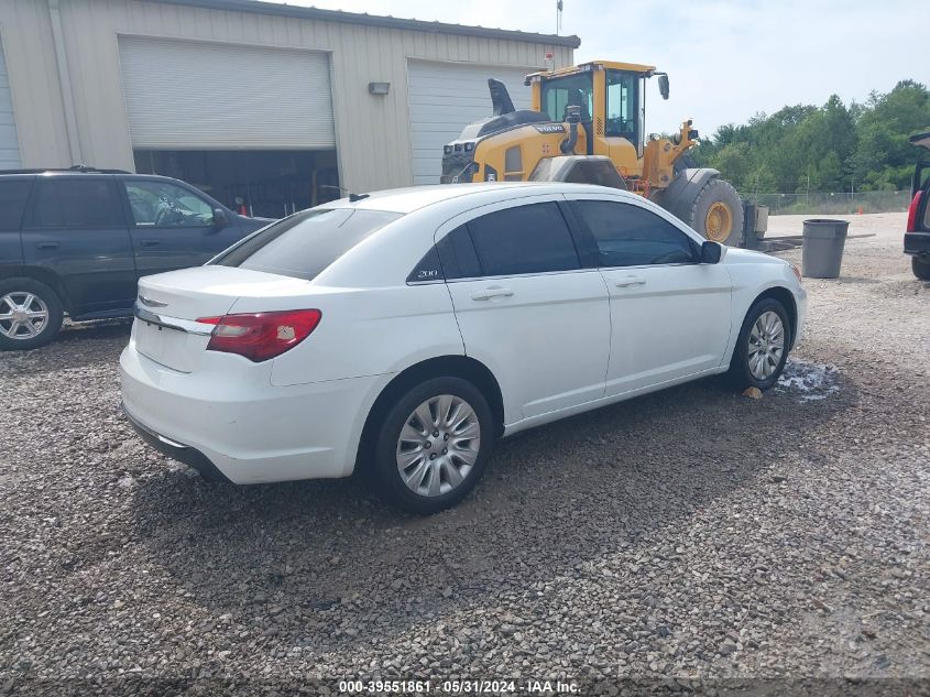 2014 Chrysler 200 Lx VIN: 1C3CCBAB1EN211724 Lot: 39551861