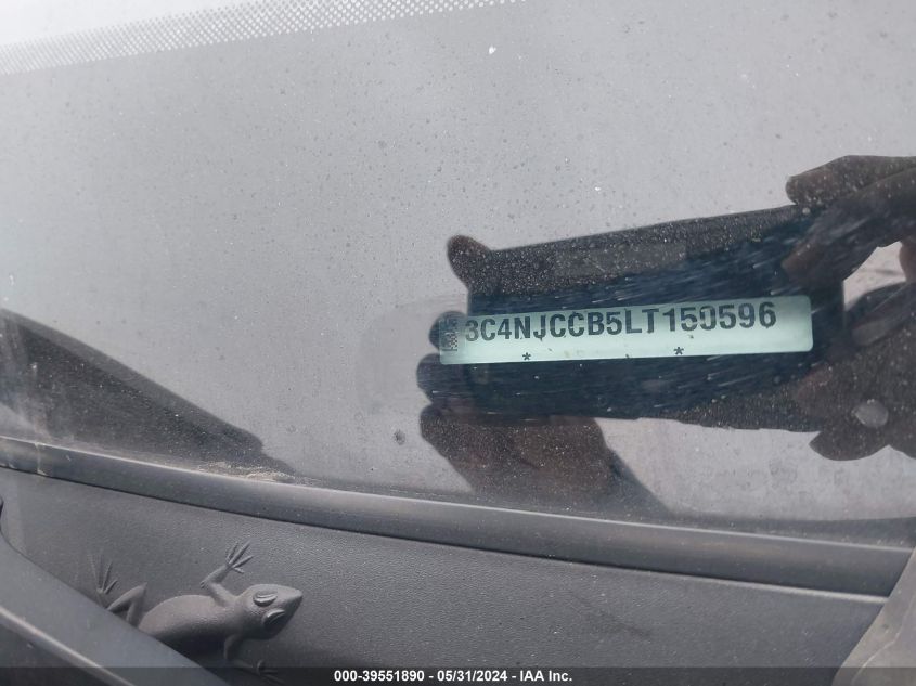 2020 Jeep Compass Limited Fwd VIN: 3C4NJCCB5LT150596 Lot: 39551890