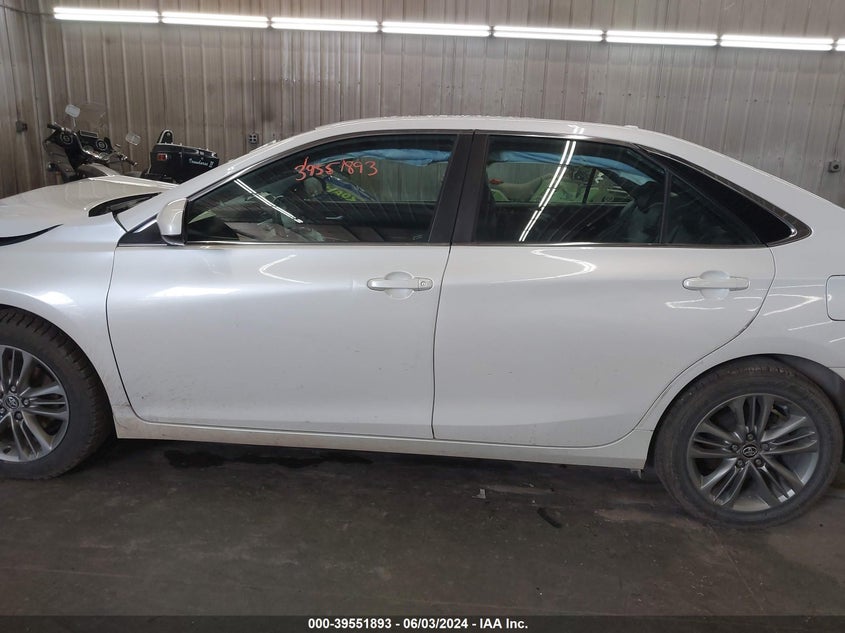2016 Toyota Camry Se VIN: 4T1BF1FK7GU185300 Lot: 39551893