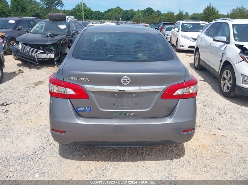 2015 Nissan Sentra S VIN: 3N1AB7AP1FY371169 Lot: 39551923