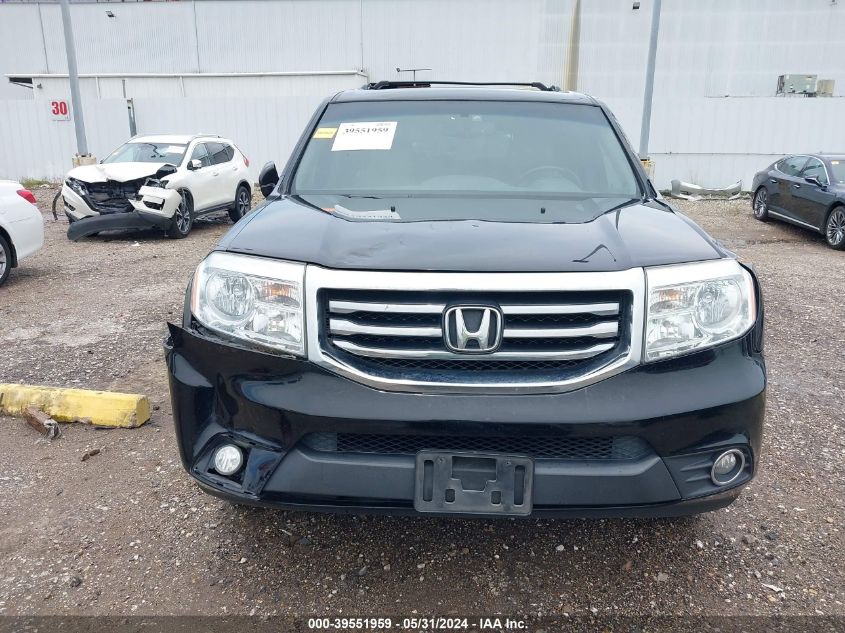 2012 Honda Pilot Ex-L VIN: 5FNYF3H51CB033758 Lot: 39551959