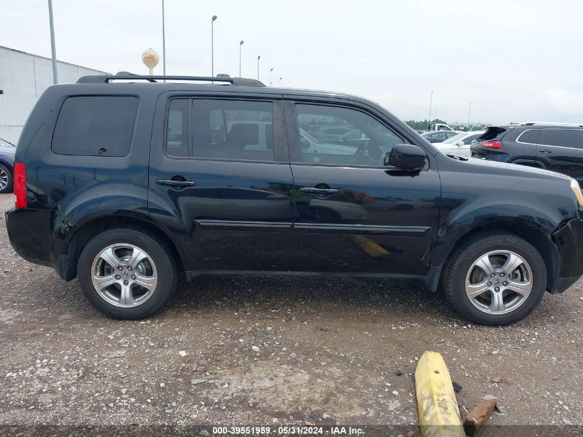 2012 Honda Pilot Ex-L VIN: 5FNYF3H51CB033758 Lot: 39551959