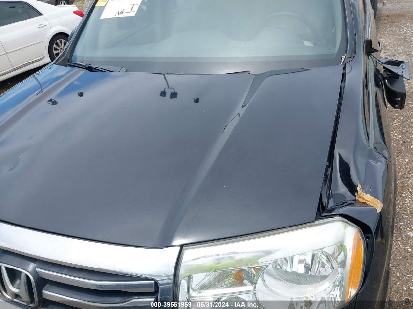 2012 Honda Pilot Ex-L VIN: 5FNYF3H51CB033758 Lot: 39551959