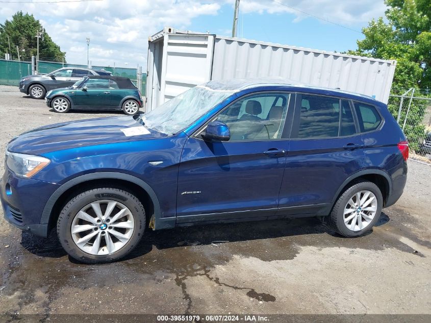 2016 BMW X3 xDrive28I VIN: 5UXWX9C59G0D80873 Lot: 39551979