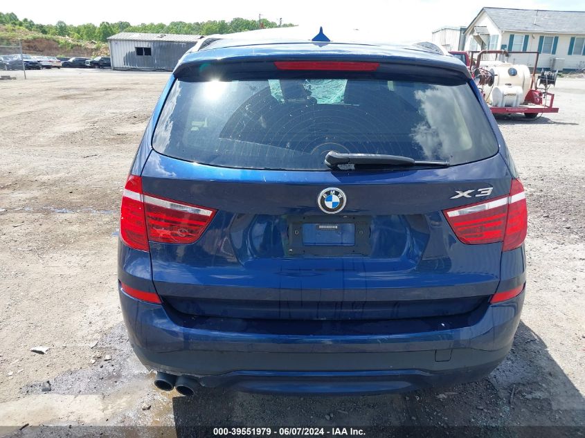 2016 BMW X3 xDrive28I VIN: 5UXWX9C59G0D80873 Lot: 39551979