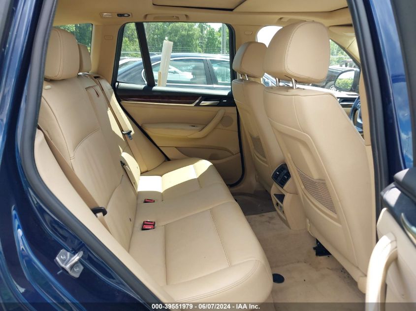 2016 BMW X3 xDrive28I VIN: 5UXWX9C59G0D80873 Lot: 39551979