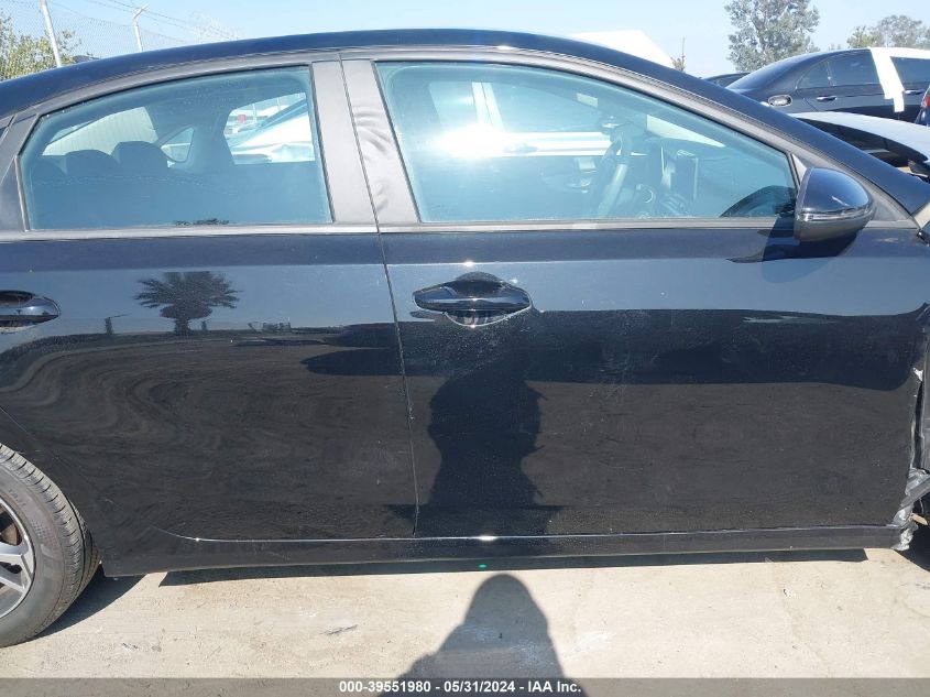 2022 Kia Forte Lxs VIN: 3KPF24AD9NE466425 Lot: 39551980