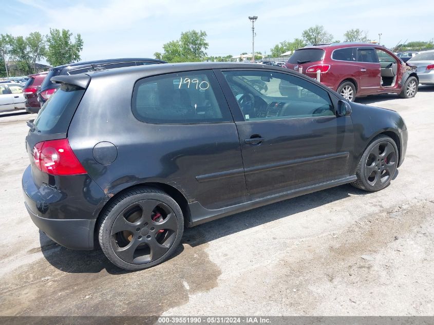 2007 Volkswagen Gti 2-Door/Fahrenheit VIN: WVWFV71K87W254986 Lot: 39551990