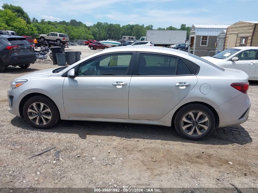 2022 Kia Rio S VIN: 3KPA24AD0NE495418 Lot: 39551992