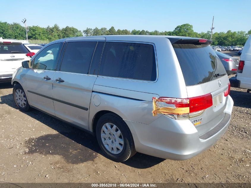 2010 Honda Odyssey Lx VIN: 5FNRL3H2XAB083509 Lot: 39552018