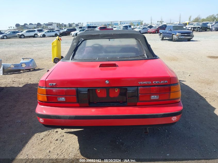 1989 Toyota Celica Gt VIN: JT5ST62K9K7320456 Lot: 39552162