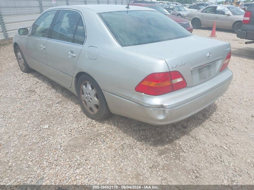 2002 Lexus Ls 430 VIN: JTHBN30F020058076 Lot: 39552170