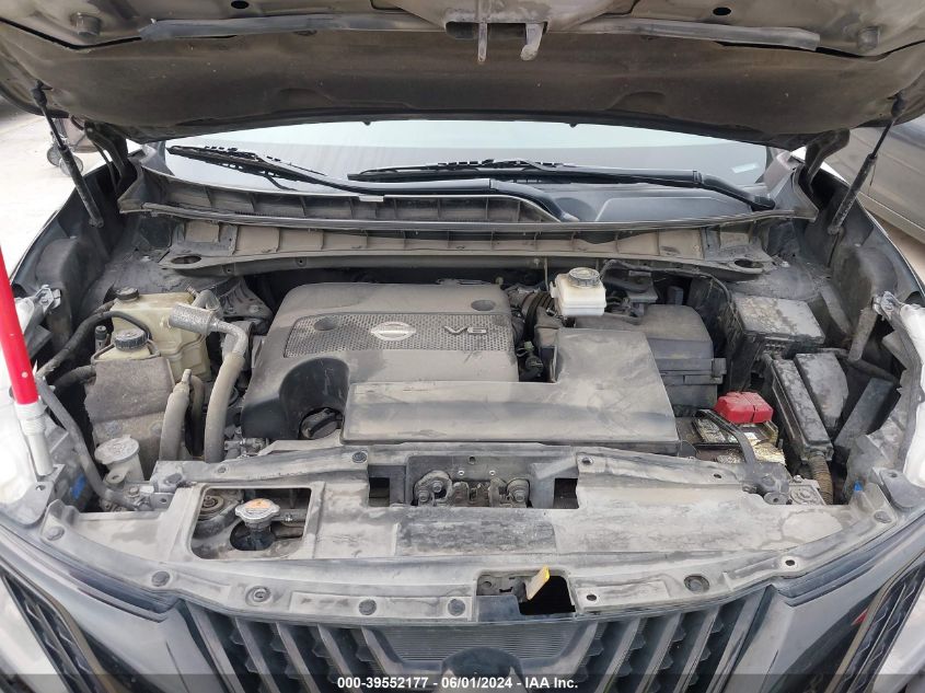 2018 Nissan Murano Sl VIN: 5N1AZ2MG6JN160297 Lot: 39552177