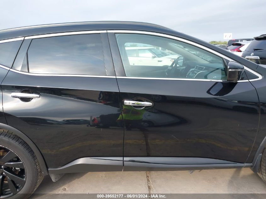 2018 Nissan Murano Sl VIN: 5N1AZ2MG6JN160297 Lot: 39552177