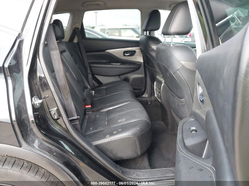 2018 Nissan Murano Sl VIN: 5N1AZ2MG6JN160297 Lot: 39552177