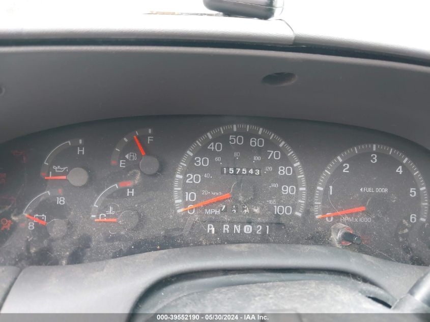 1998 Ford F-150 Lariat/Standard/Xl/Xlt VIN: 1FTDX1761WNA10433 Lot: 39552190