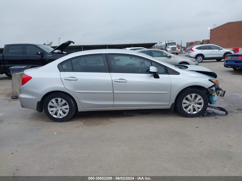 2012 Honda Civic Lx VIN: 2HGFB2F50CH324182 Lot: 39552200