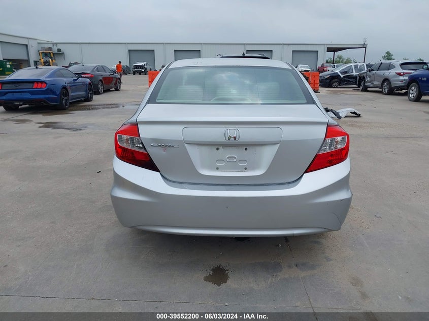 2012 Honda Civic Lx VIN: 2HGFB2F50CH324182 Lot: 39552200