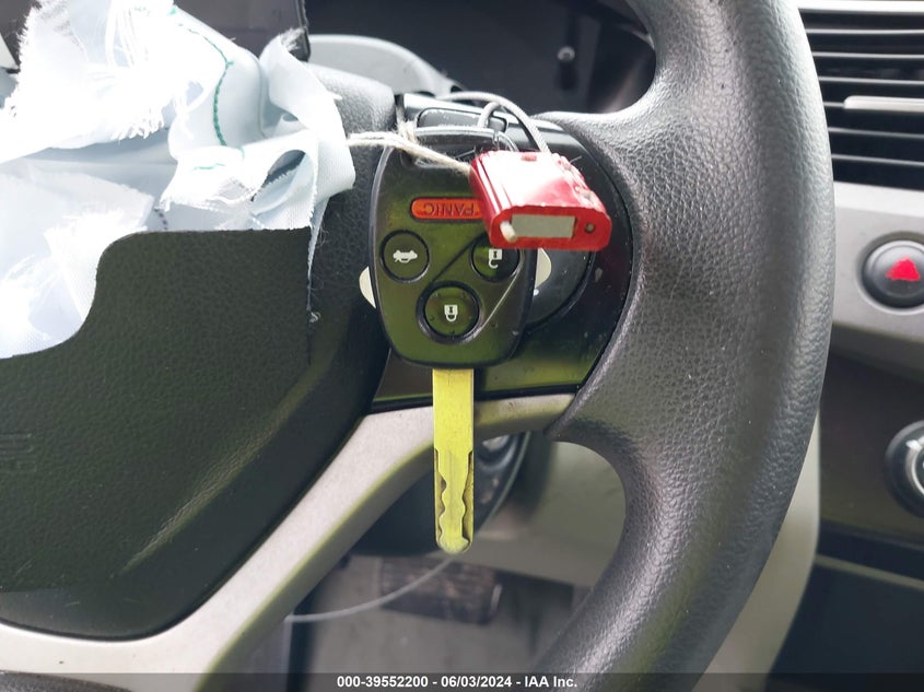 2012 Honda Civic Lx VIN: 2HGFB2F50CH324182 Lot: 39552200