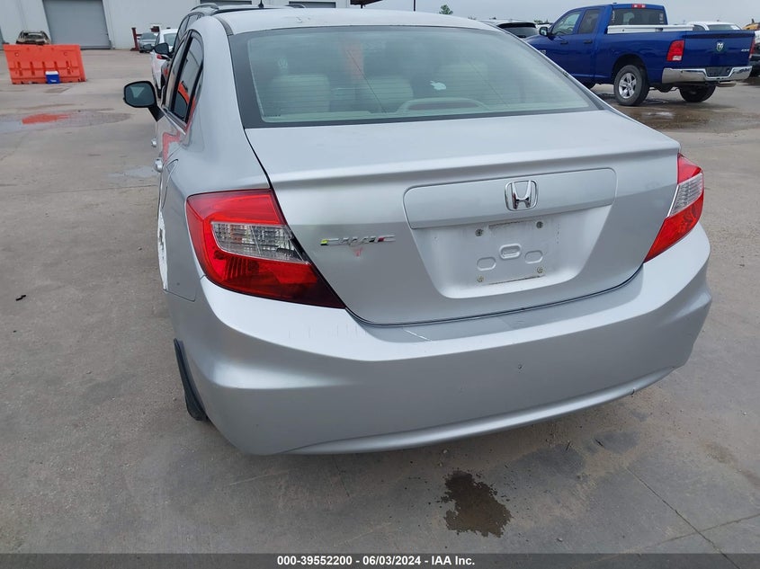 2012 Honda Civic Lx VIN: 2HGFB2F50CH324182 Lot: 39552200