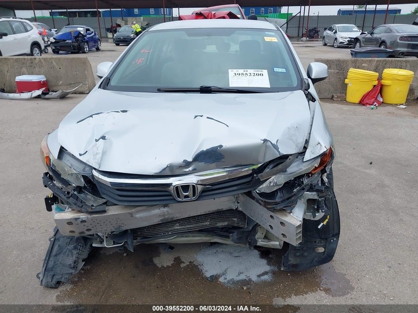 2012 Honda Civic Lx VIN: 2HGFB2F50CH324182 Lot: 39552200