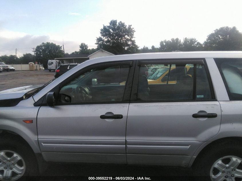 2007 Honda Pilot Lx VIN: 5FNYF18137B002387 Lot: 39552219