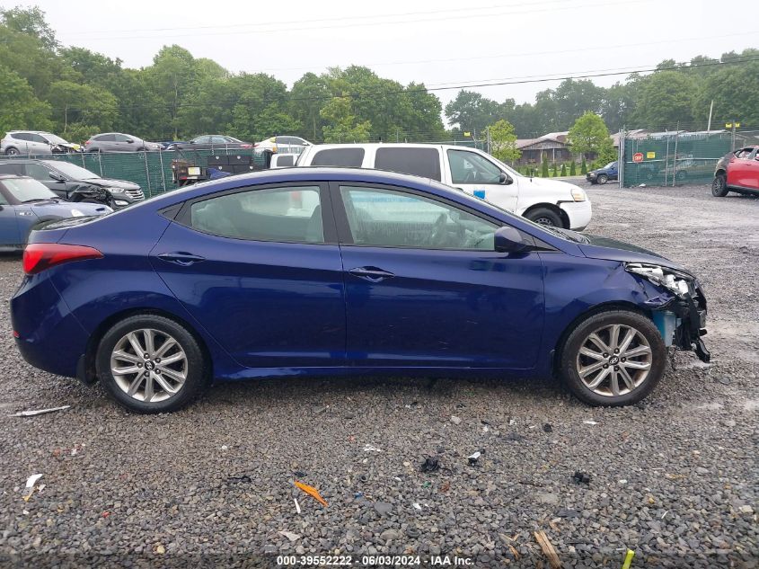 2014 Hyundai Elantra Se VIN: 5NPDH4AE1EH507950 Lot: 39552222